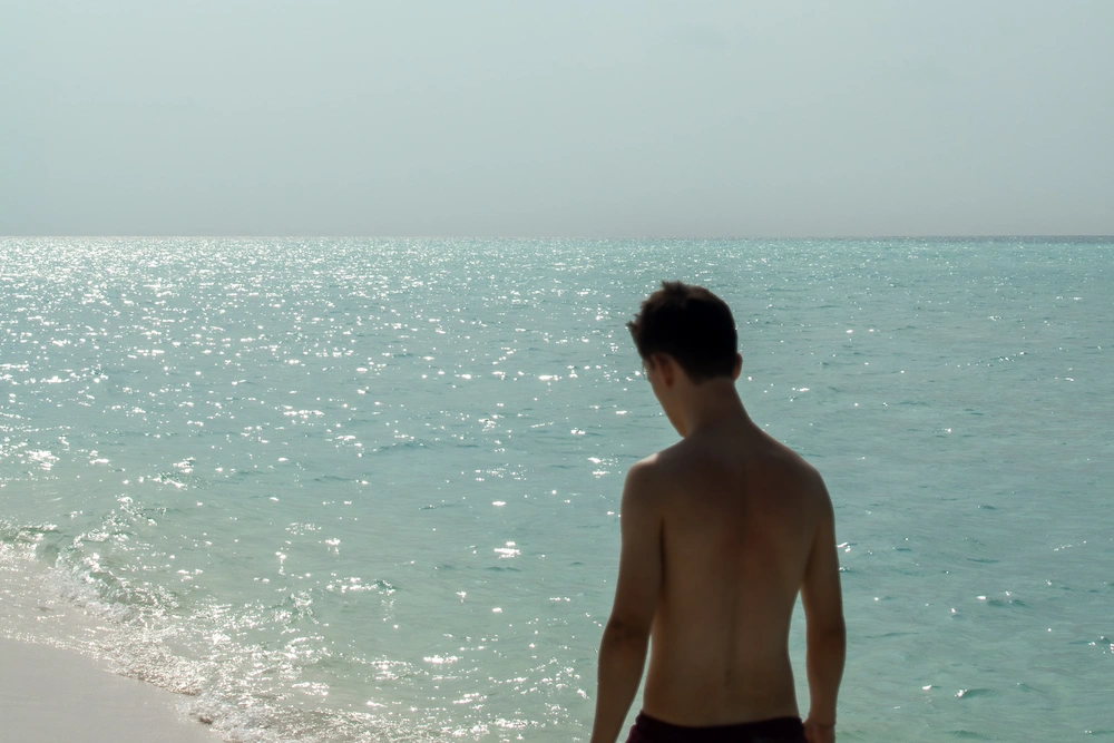 crystal clear water on Thulusdhoo dream beach